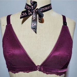 VS plunge lace bralette Small NWT